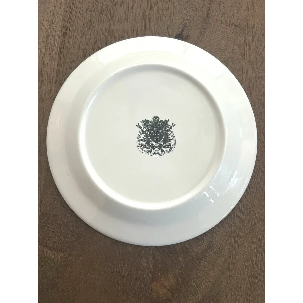 Portmeirion Botanic Garden Bread & Butter Plate Galanthus Crocus Snow Drop 7.25